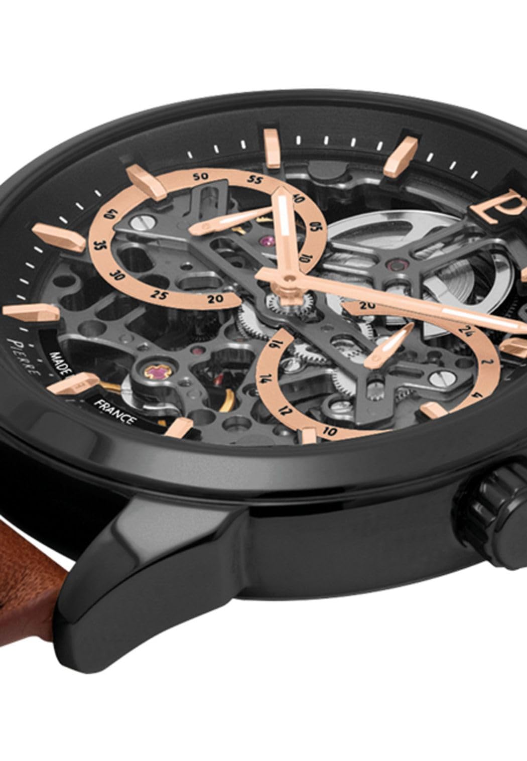 Pierre Lannier Monarck Noir orologio automatico 43 mm nero