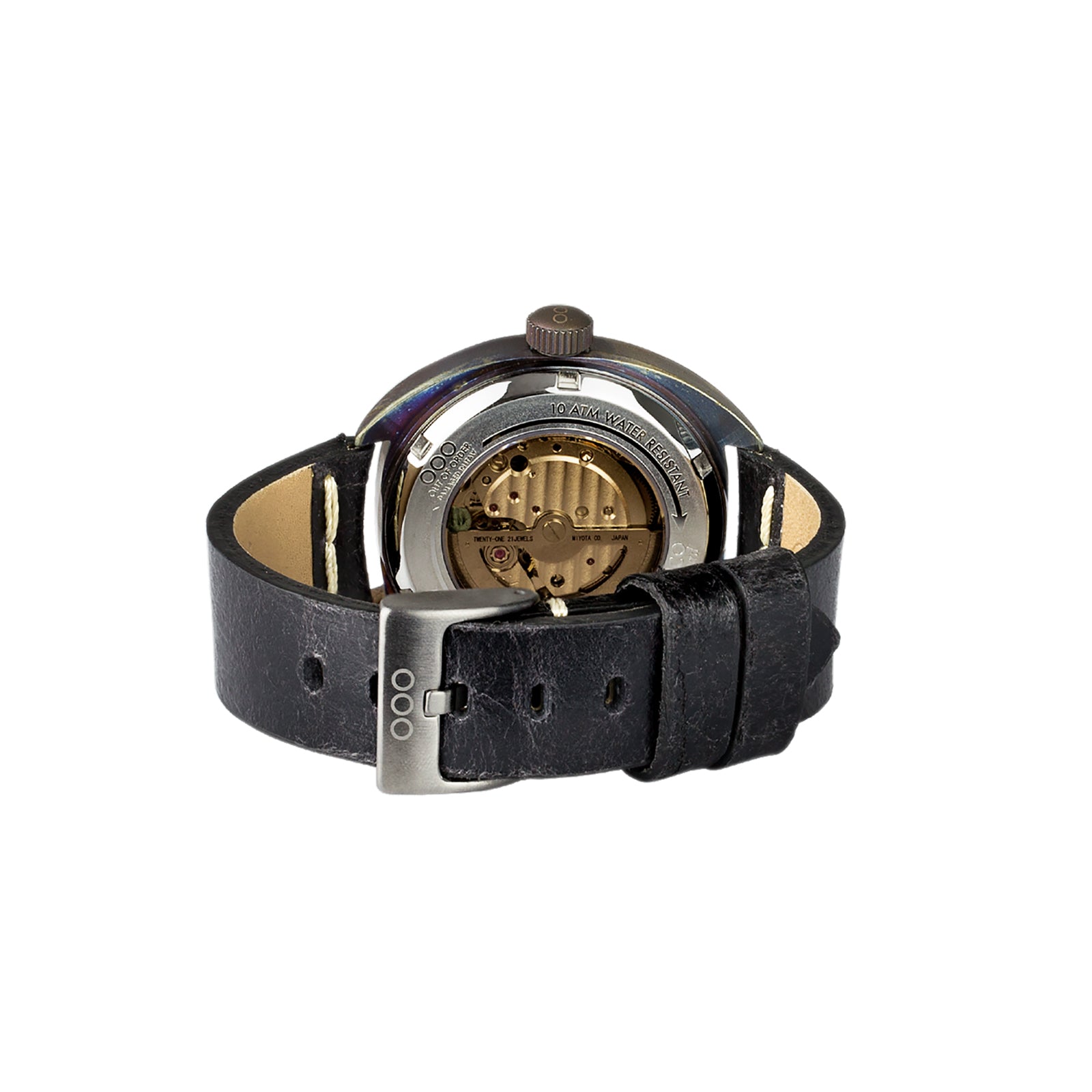 Out Of Order Torpedine Black automatico 42mm nero pelle
