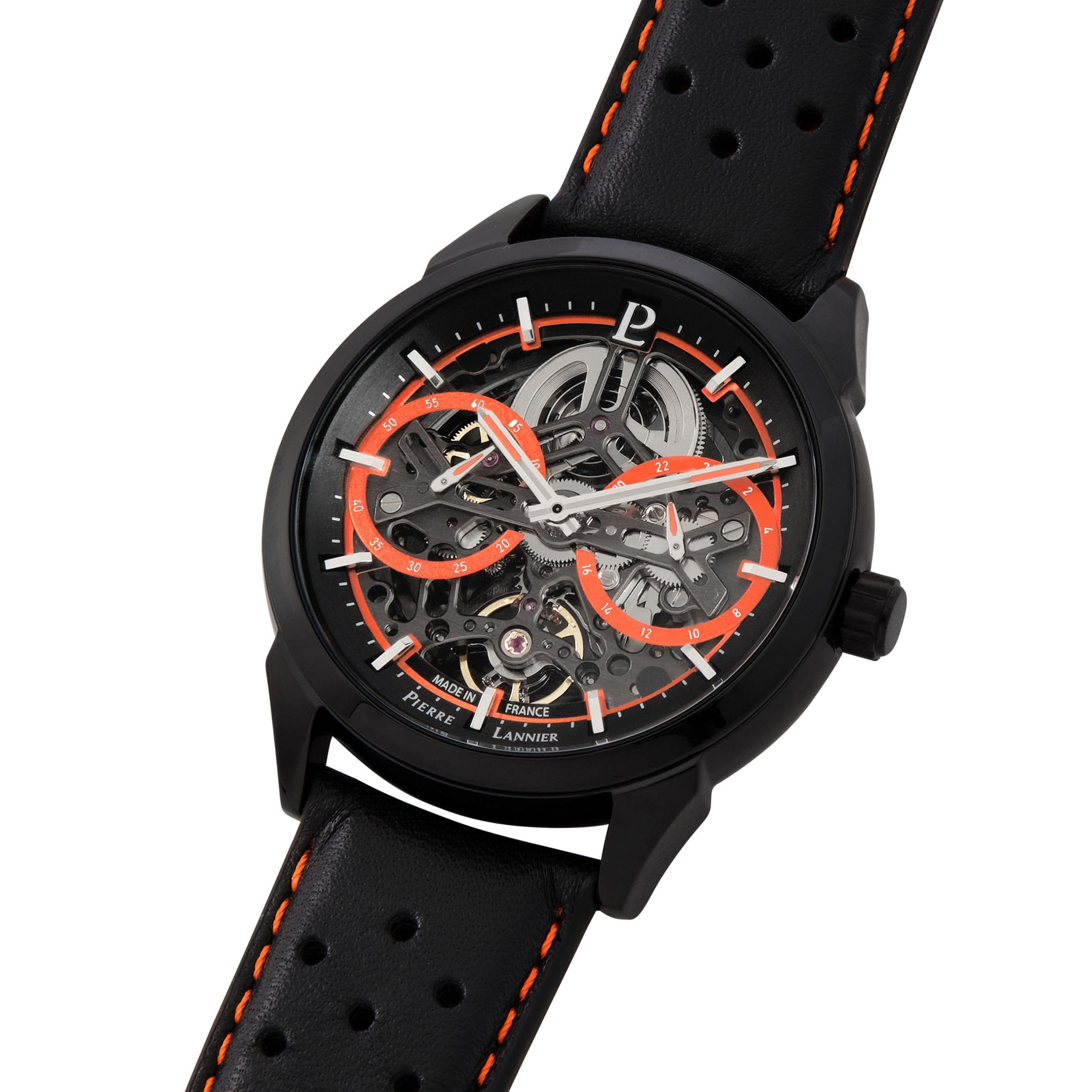 Pierre Lannier Monarck orologio automatico 43 mm acciaio 5 ATM