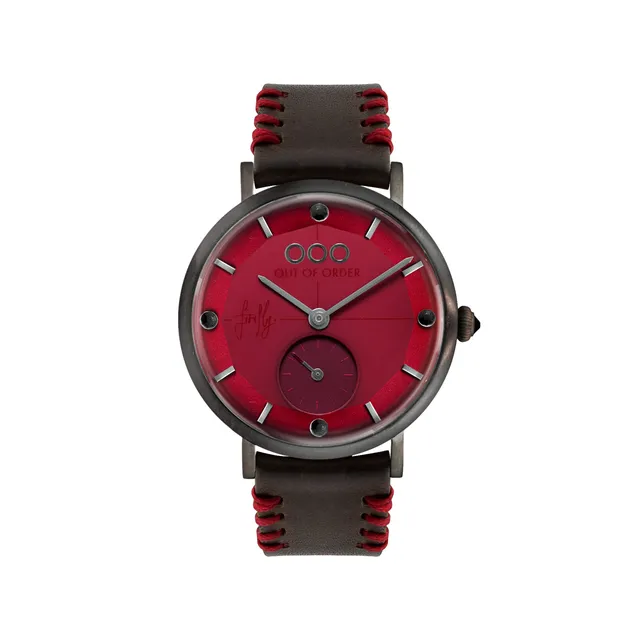 Out Of Order Firefly 41 Rosso Scuro orologio quarzo 41mm rosso