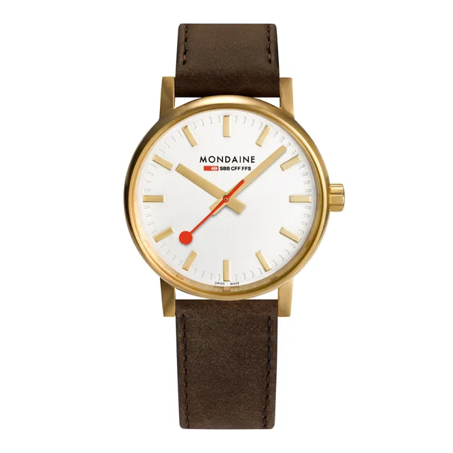 Mondaine evo2 Big Gold 40 mm Orologio Quarzo Oro