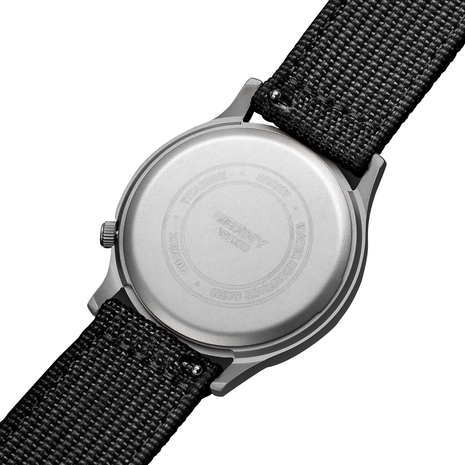 Berny Titanium orologio quarzo uomo nero titanio