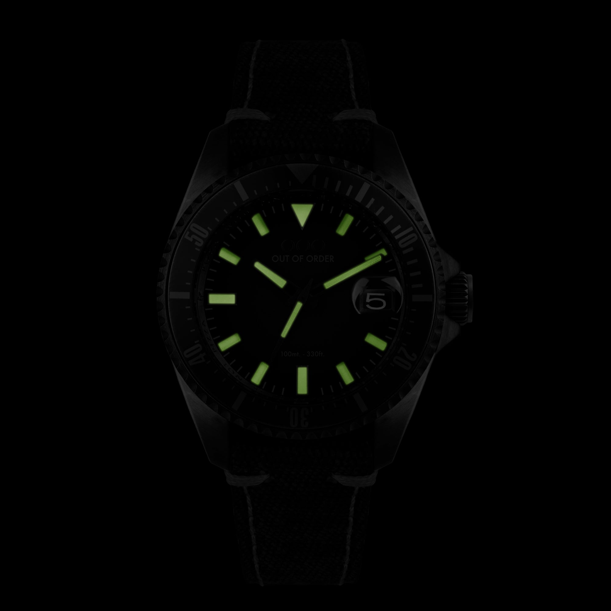 Out Of Order Sand Automatico Quaranta Canvas Orologio 40mm