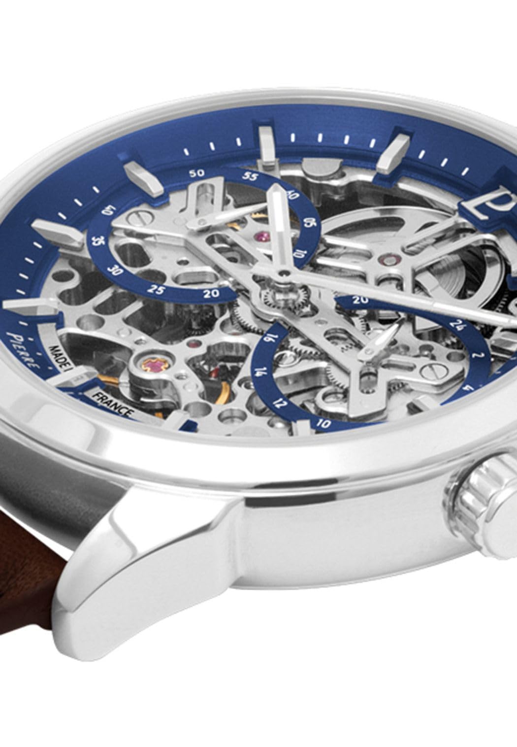Pierre Lannier Monarck orologio automatico uomo 43 mm acciaio