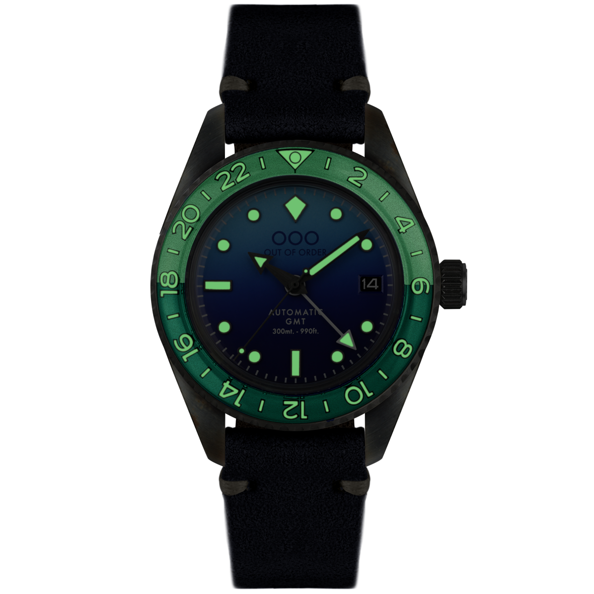 Out of Order Shaker Bomba Blu Automatic GMT orologio blu 40 mm