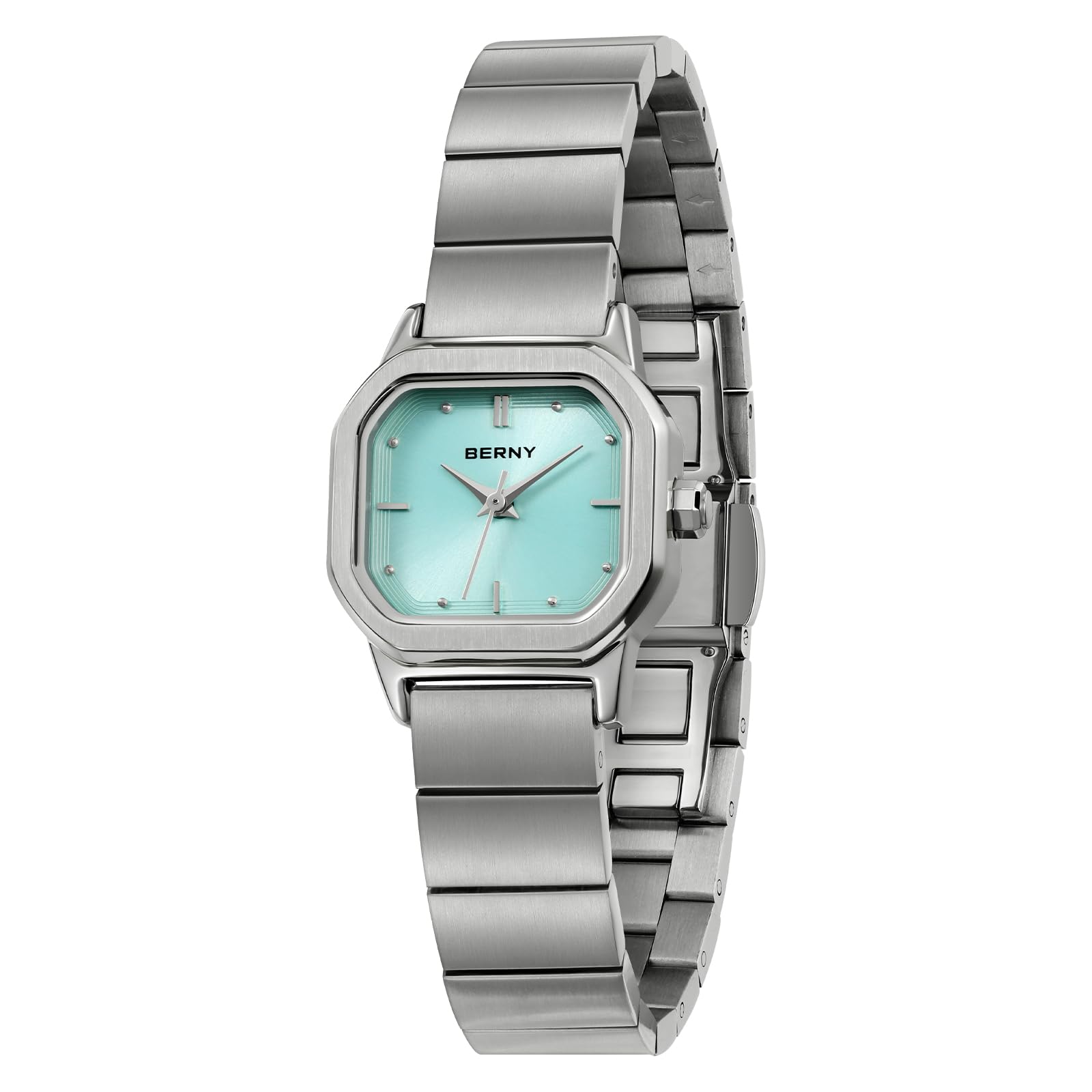 Berny Orologio Donna Quadrato Bianco Quarzo 3ATM