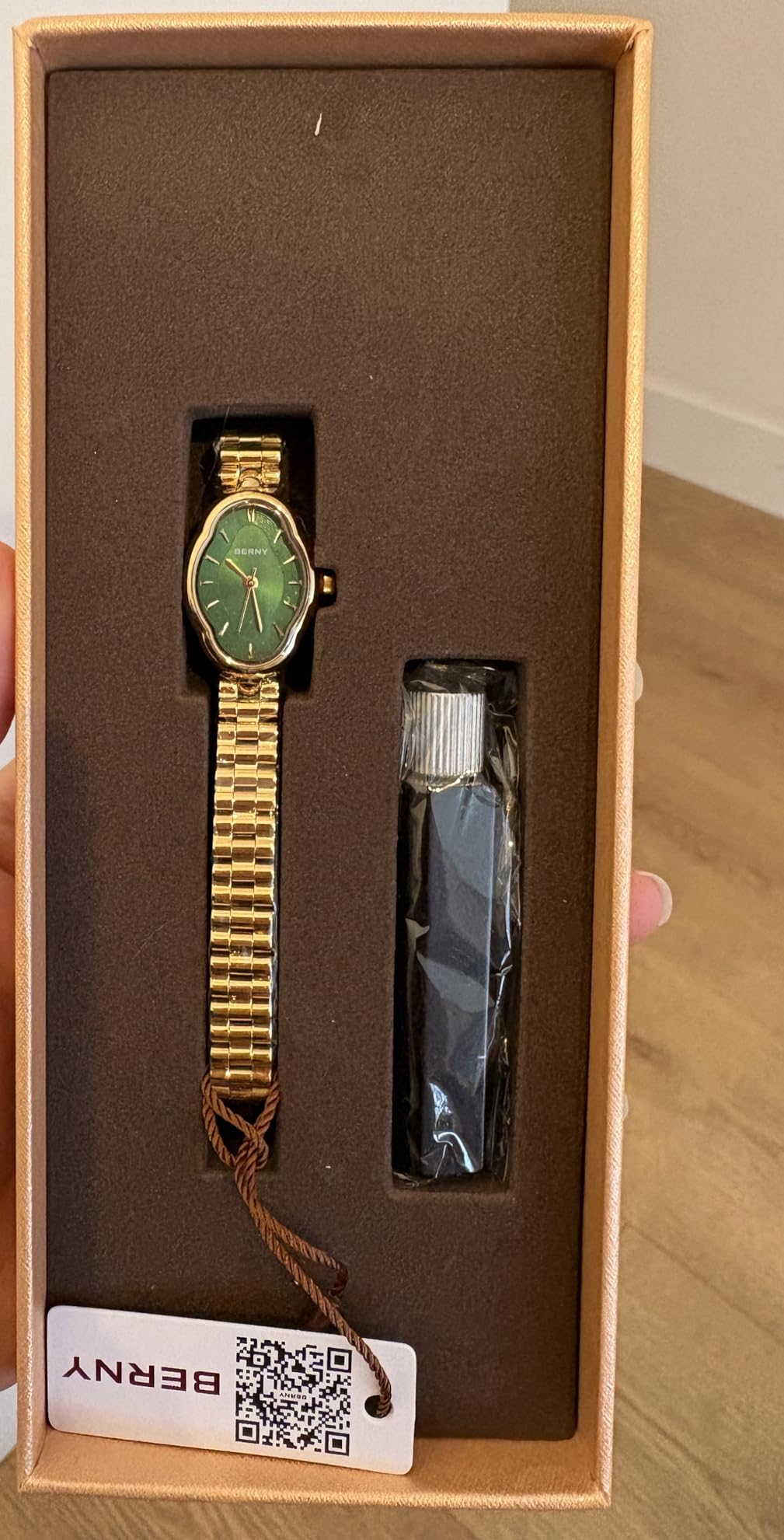 Berny Gold Orologio Donna Giallo Quarzo Vintage 3ATM