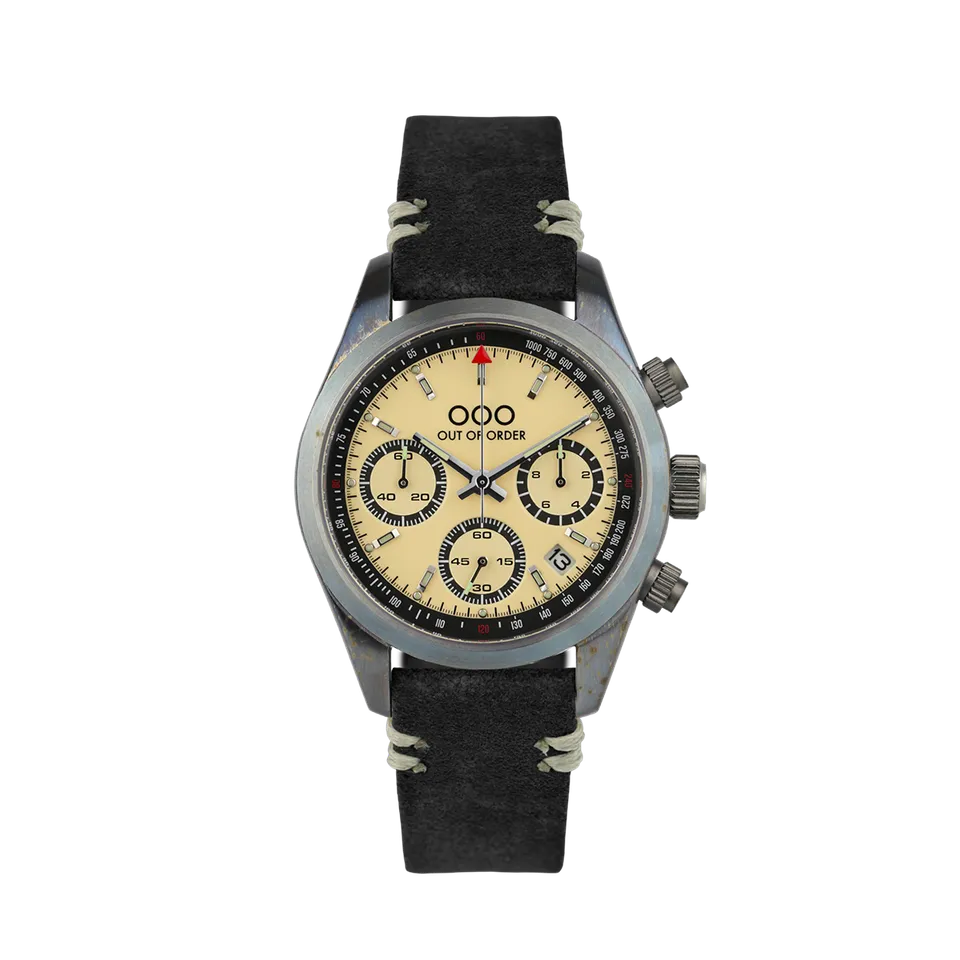 Out of Order Sporty Cream Cronografo orologio crema 40 mm