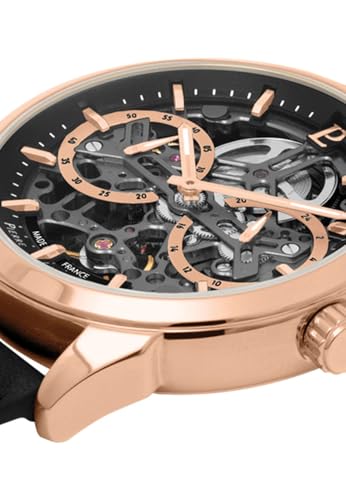 Pierre Lannier Monarck Automatic orologio 43 mm pelle acciaio