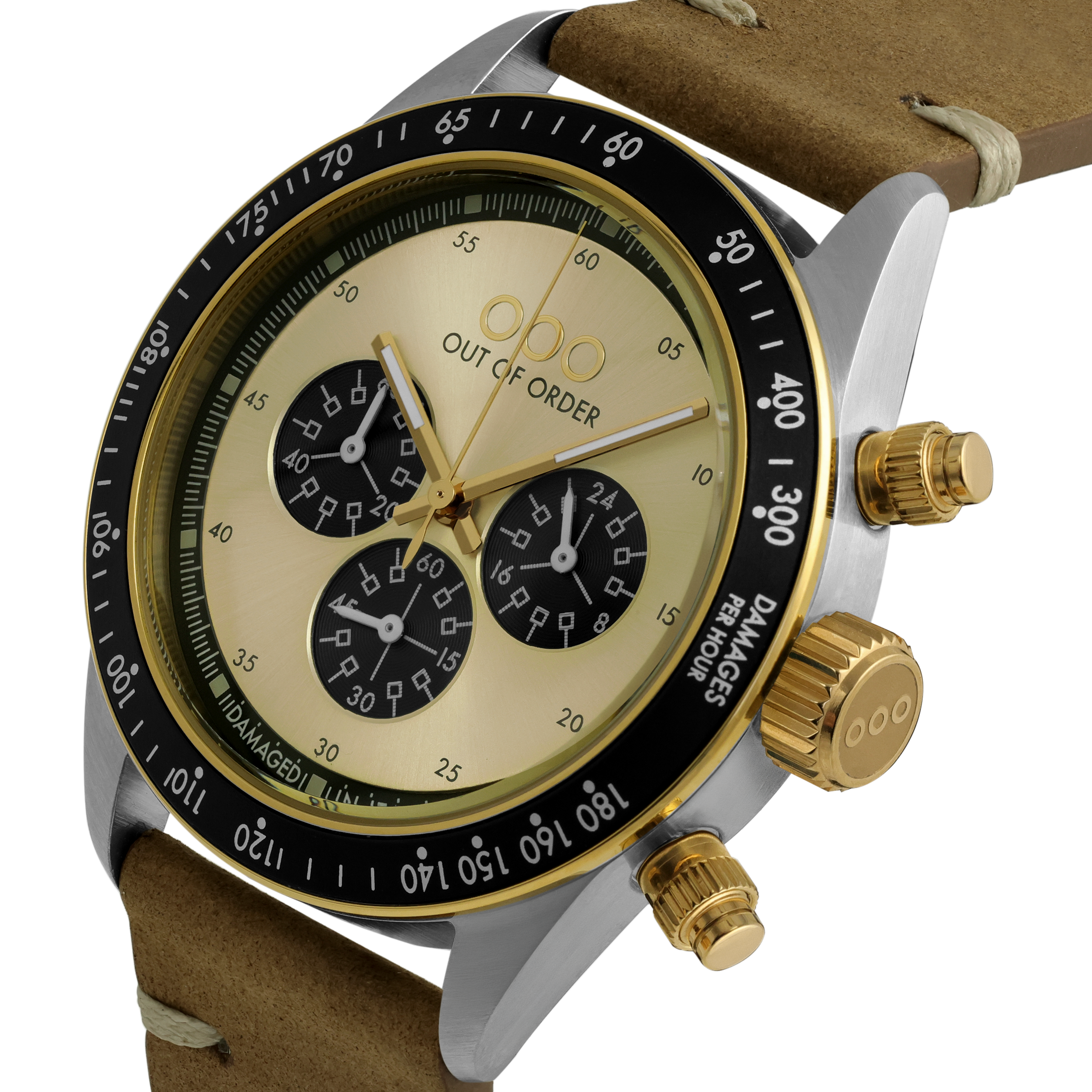 Out Of Order Golden Shadow cronografo 42mm oro ultra brushed
