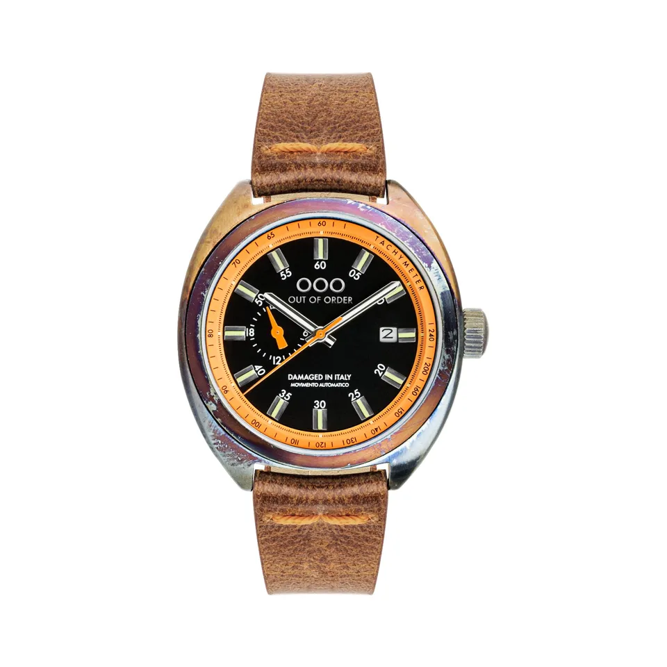Out Of Order Torpedine Orange automatico nero 42mm