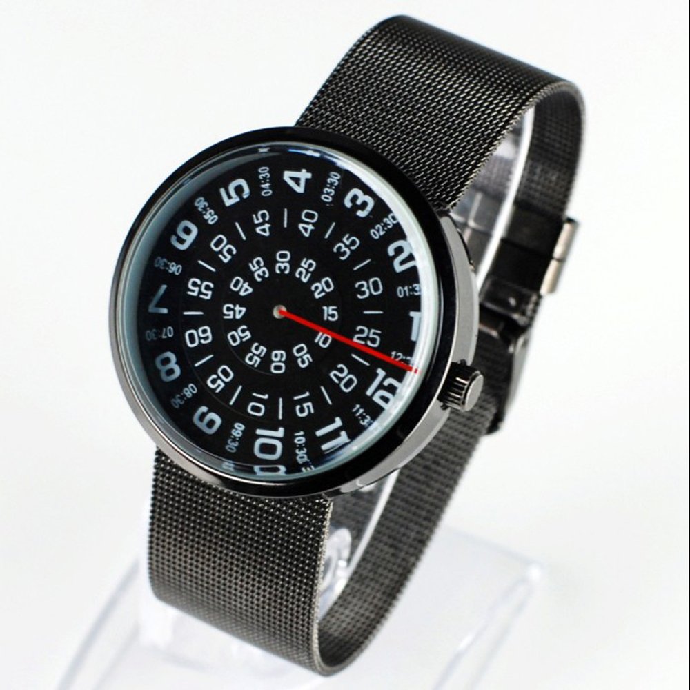 Mykonos Design Visus Black orologio quarzo nero acciaio