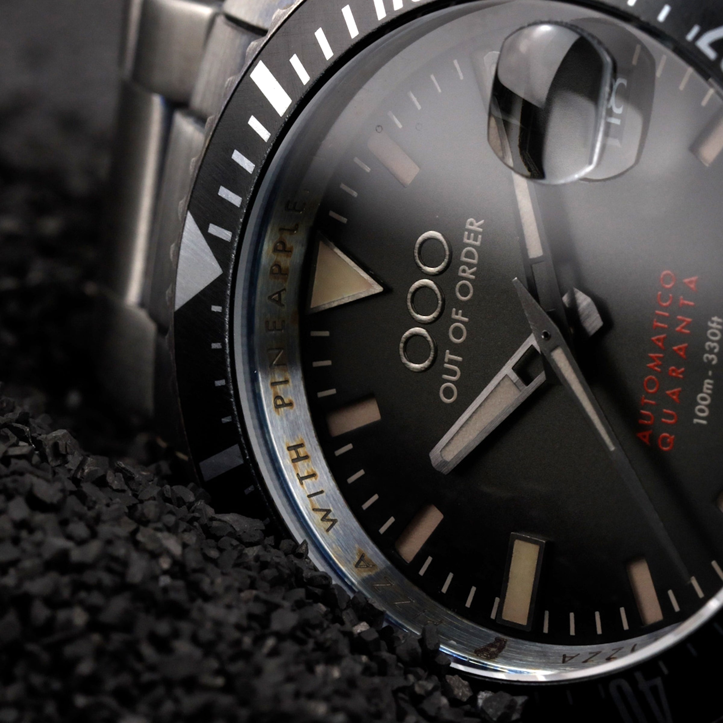 Out Of Order Automatico Quaranta Ultra Distressed orologio 40 mm nero