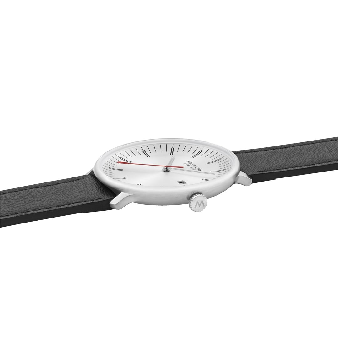 Mondaine Doppio Silver Orologio 41 mm Argento