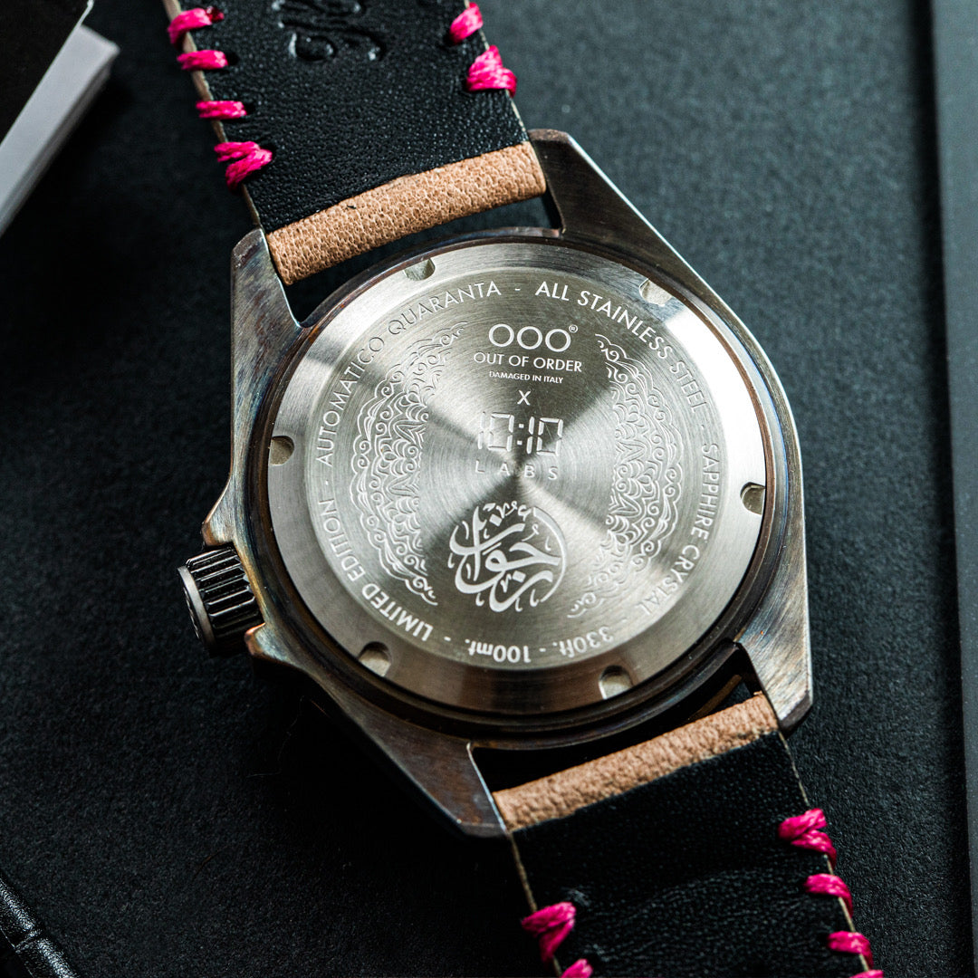 Out Of Order Quaranta Arjwan orologio rosa 40 mm