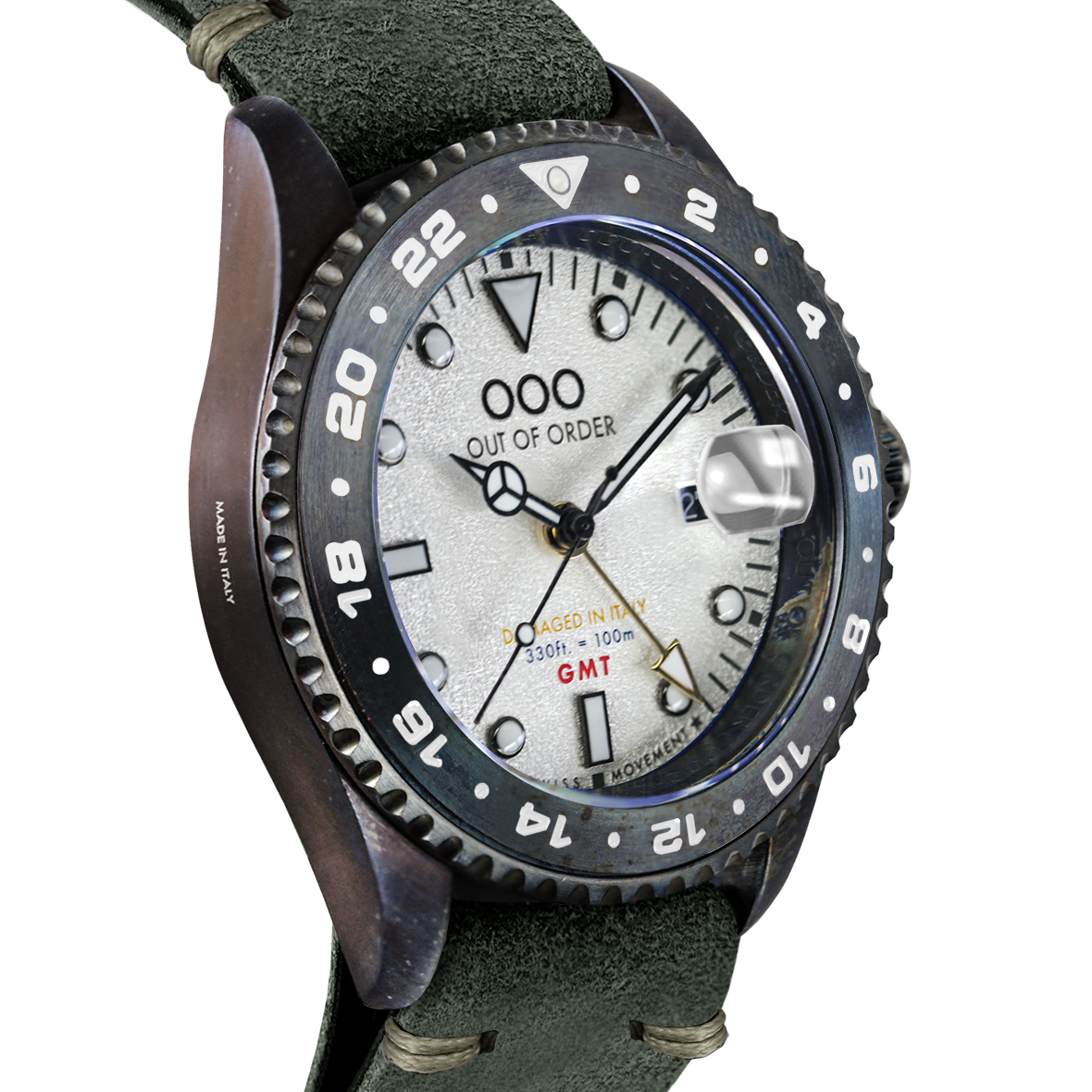 Out Of Order GMT Medellin orologio quarzo 44mm bianco