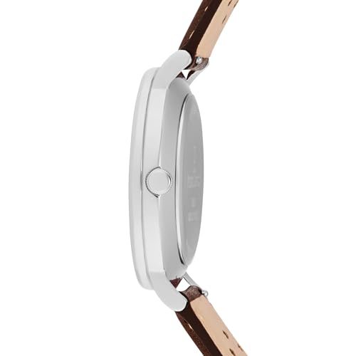 Pierre Lannier Essential Orologio Pelle Blu Quadrante Argento
