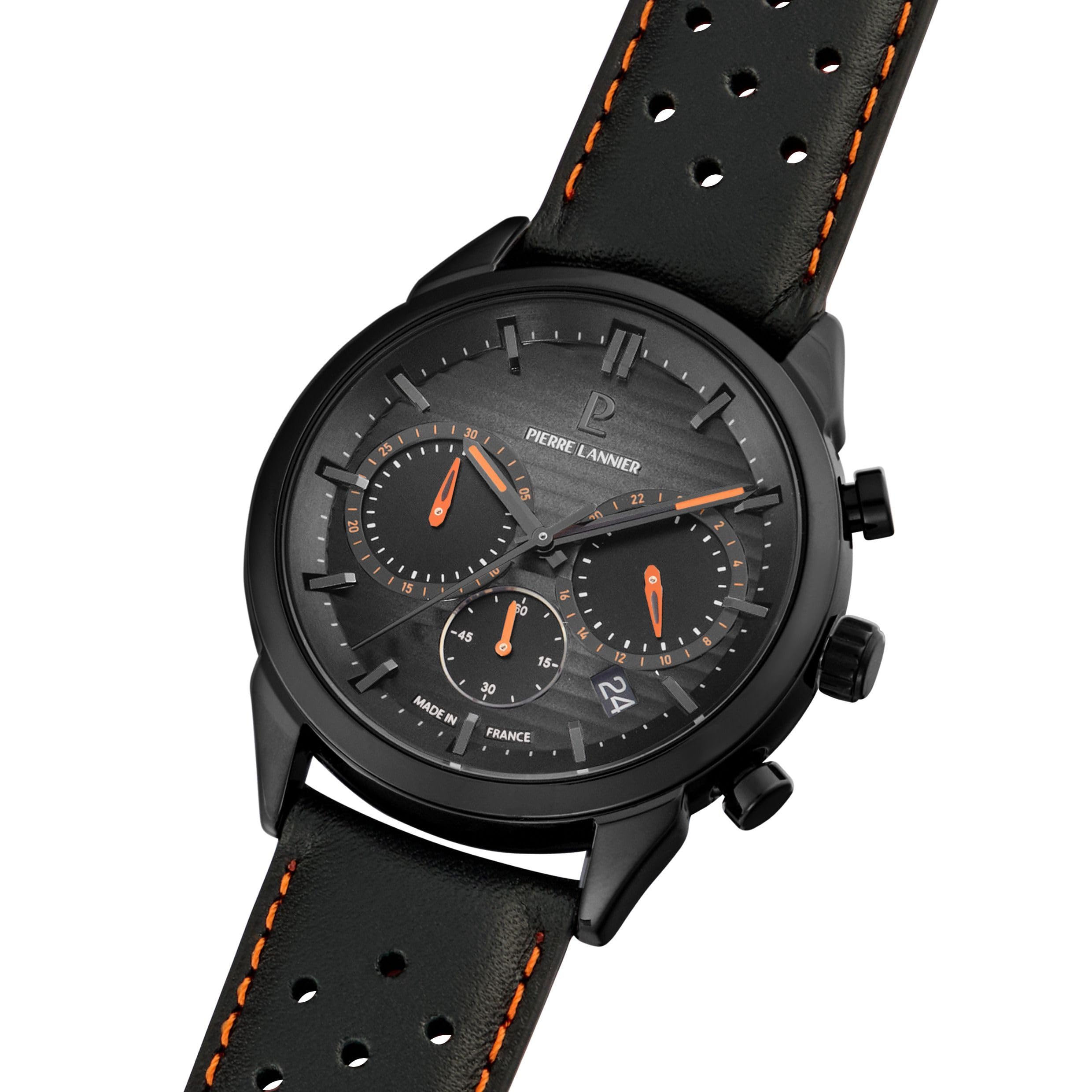 Pierre Lannier Monarck cronografo quarzo 43 mm acciaio
