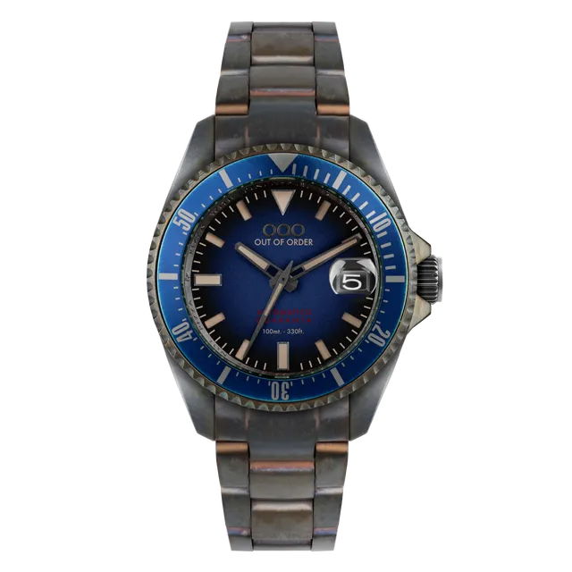 Out Of Order Quaranta Orologio Automatico 40mm Blu