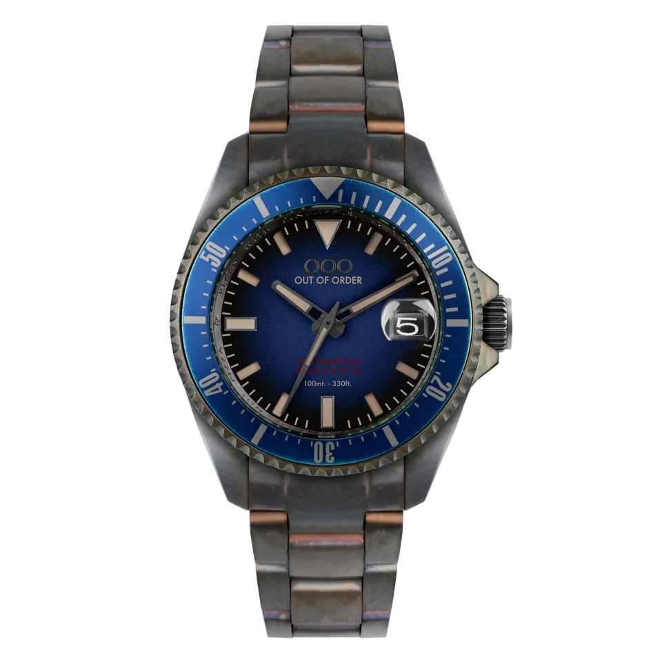 Out Of Order Quaranta Orologio Automatico 40mm Blu