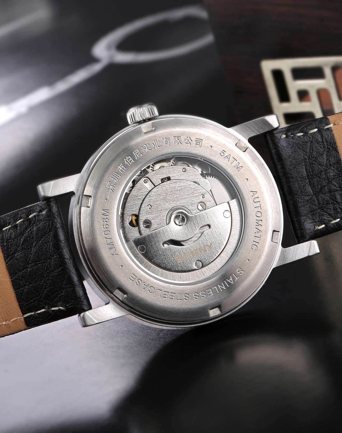 Berny ST1612 Orologio Uomo Nero Automatico