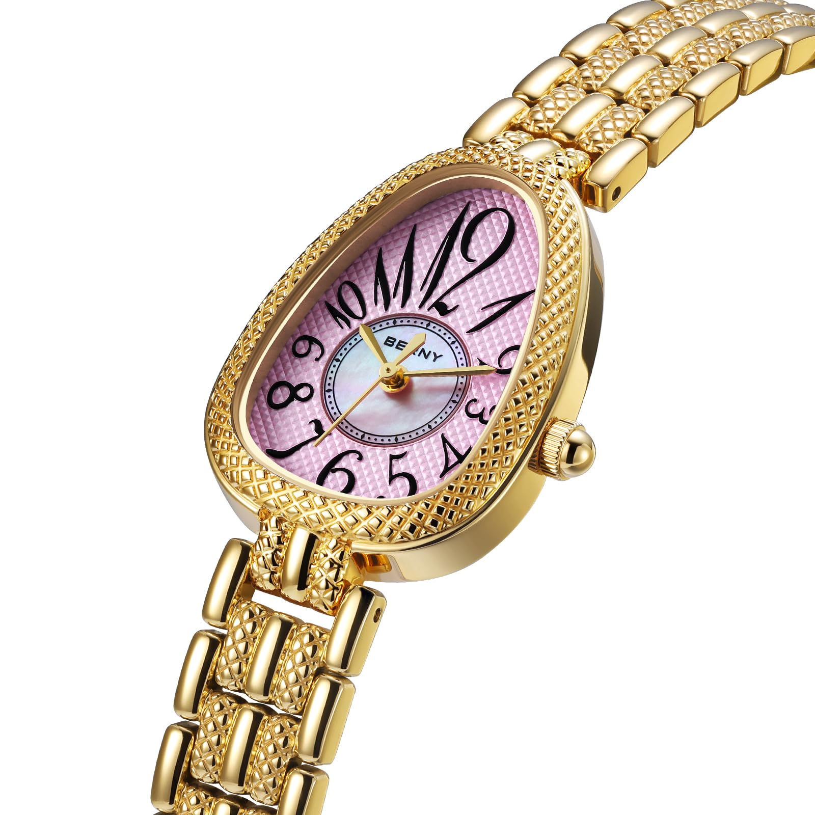 Berny Gold Orologio Donna Quarzo Serpente Rosa Acciaio