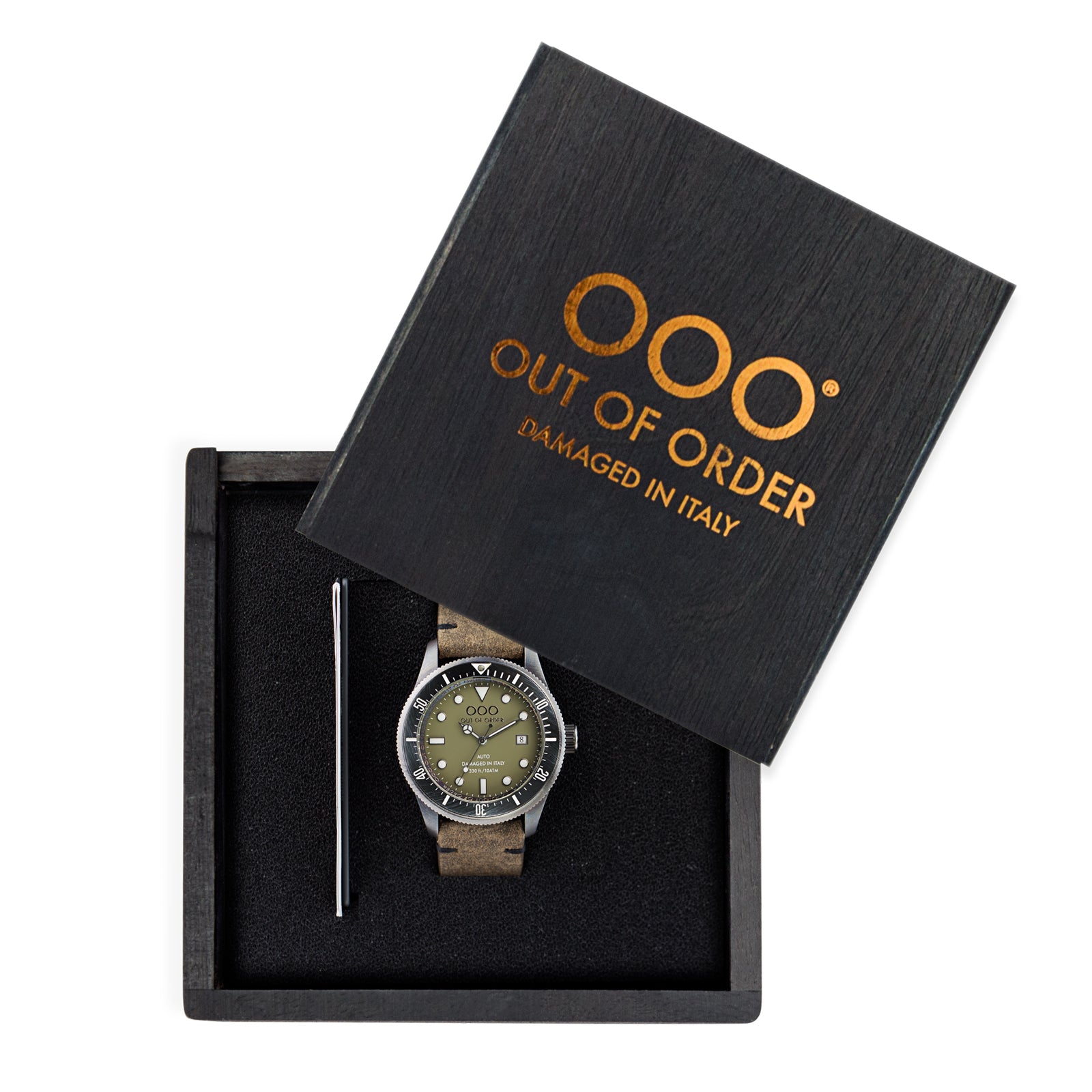 Out Of Order Green Auto orologio automatico 44mm verde