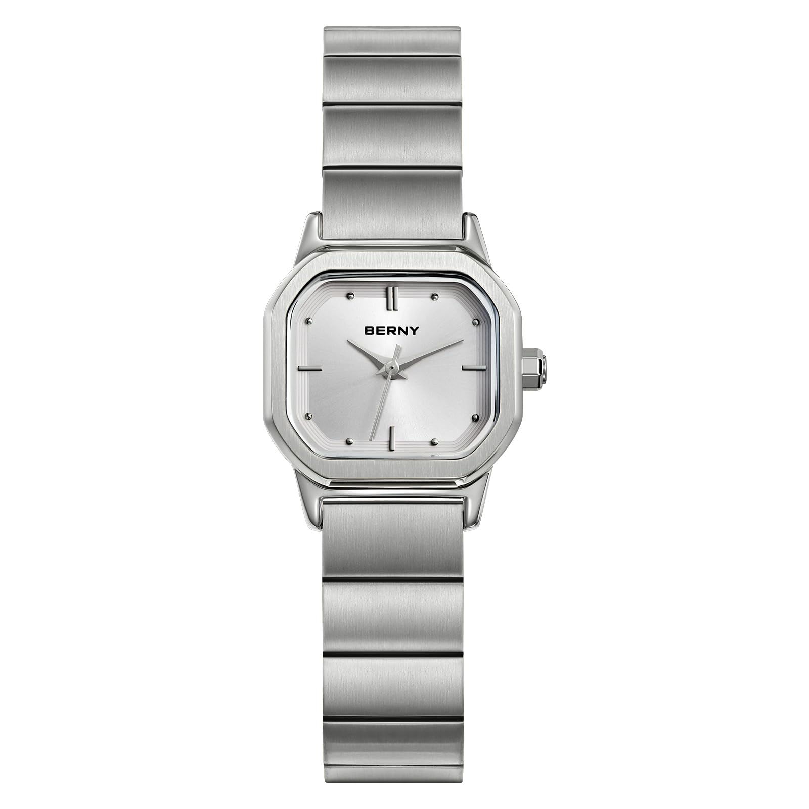 Berny Orologio Donna Quadrato Bianco Quarzo 3ATM