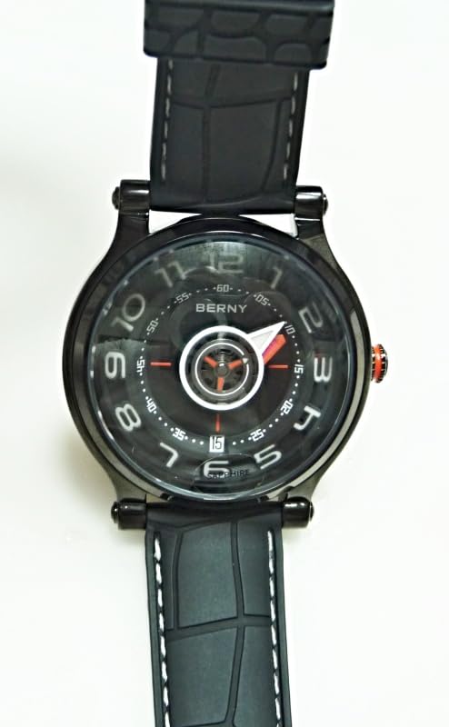 Berny AM053VM Orologio Uomo Automatico Argento Rosso