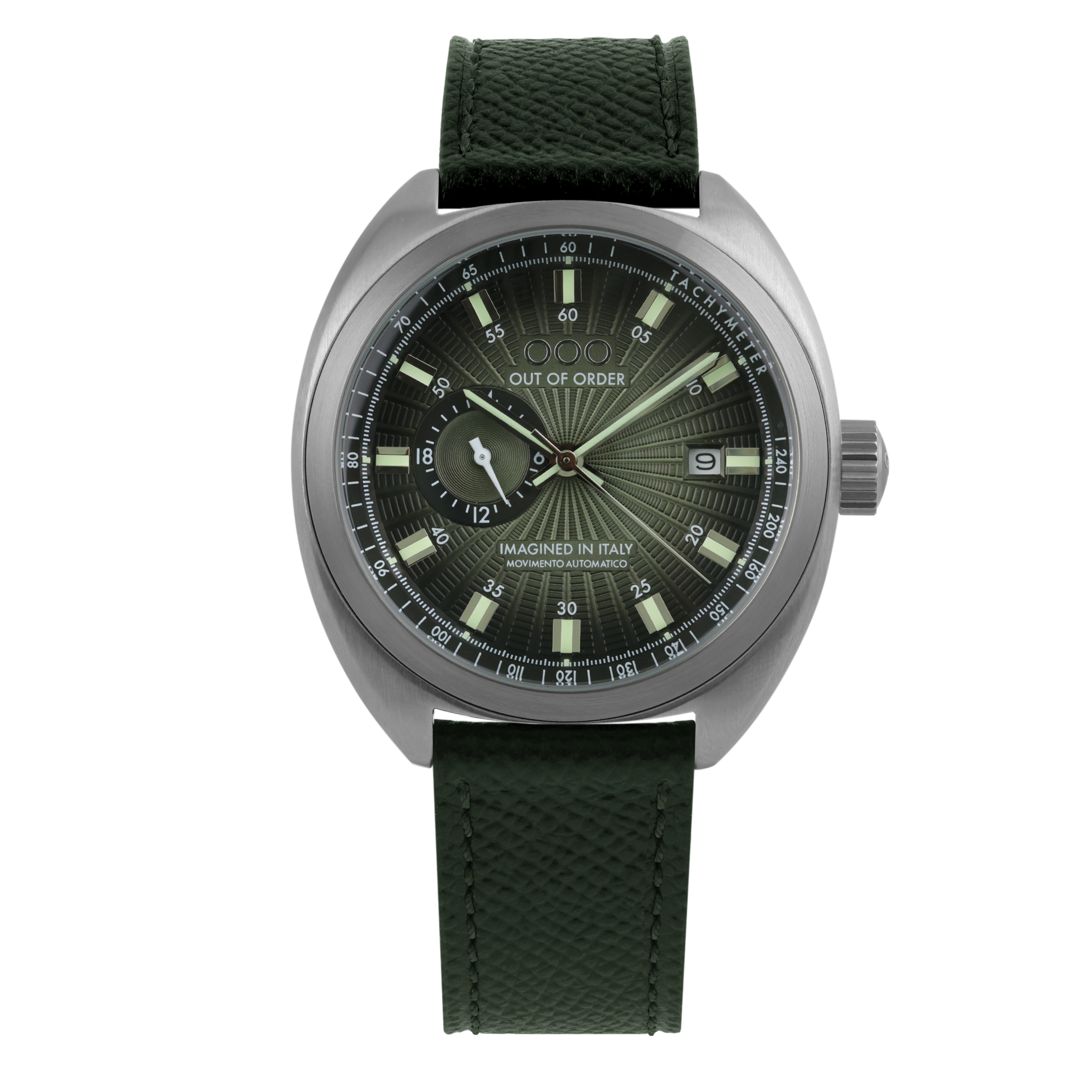 Out Of Order Torpedine Jade orologio automatico verde 42 mm