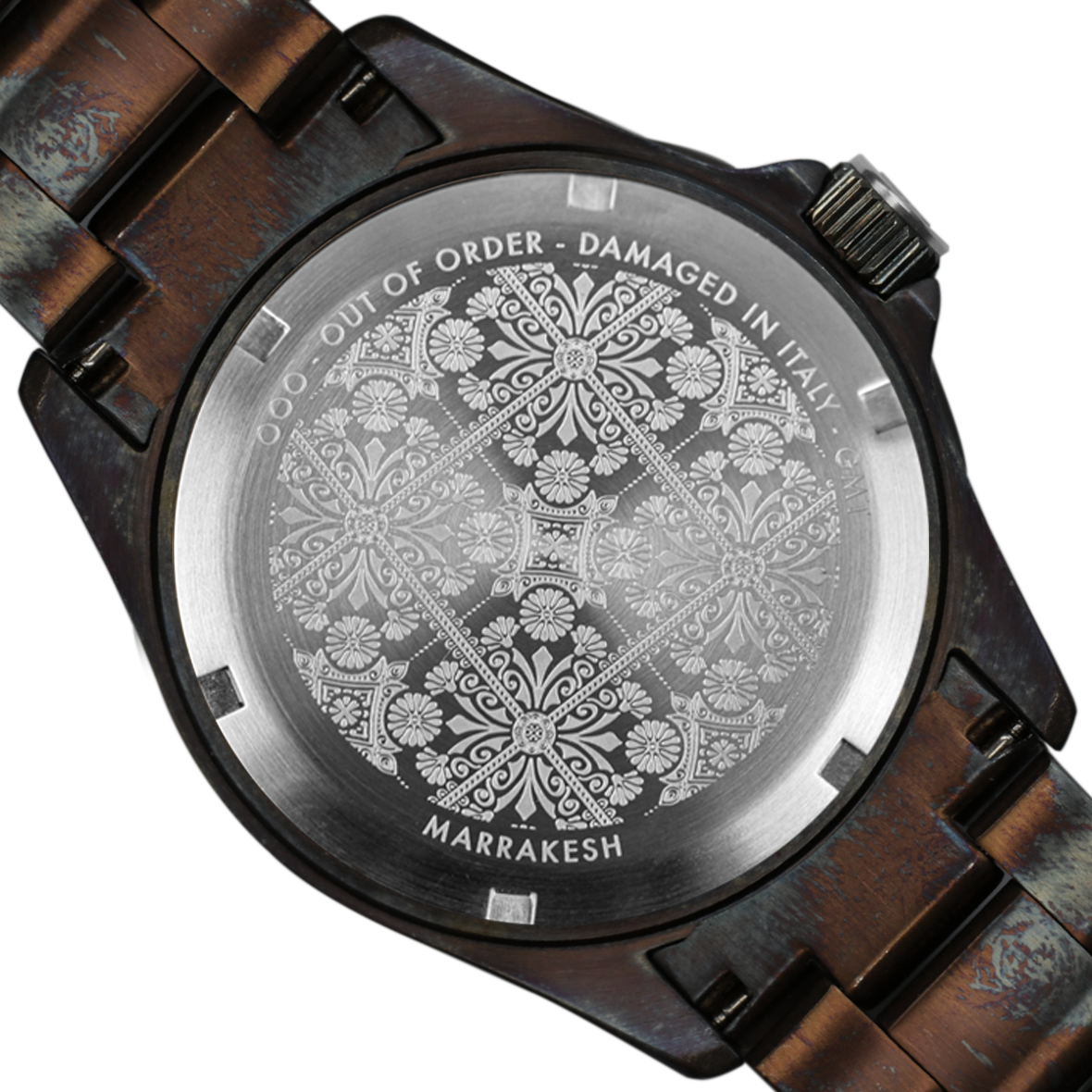 Out Of Order GMT Marrakesh orologio marrone 44mm acciaio