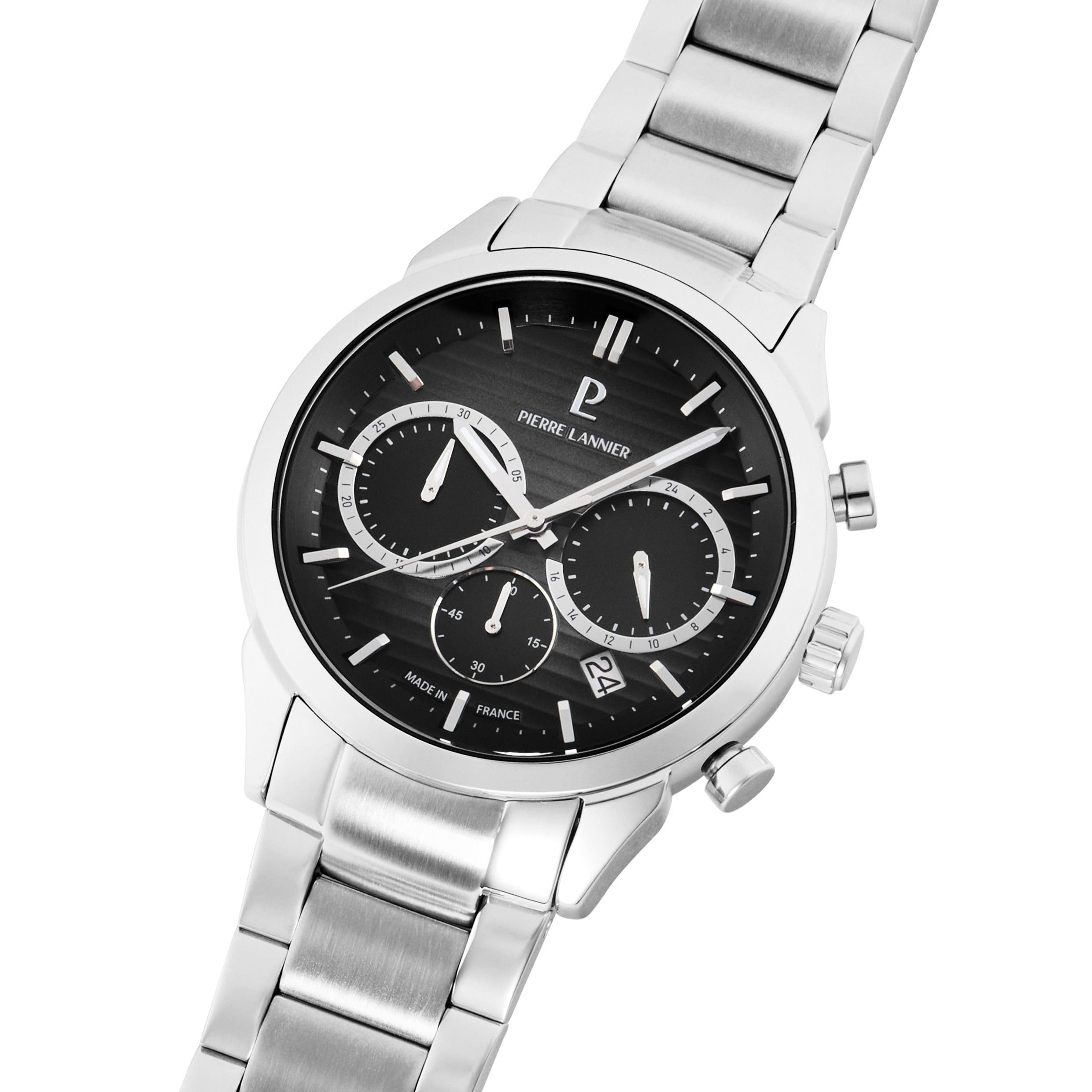 Pierre Lannier Monarck Cronografo Orologio 43 mm Acciaio
