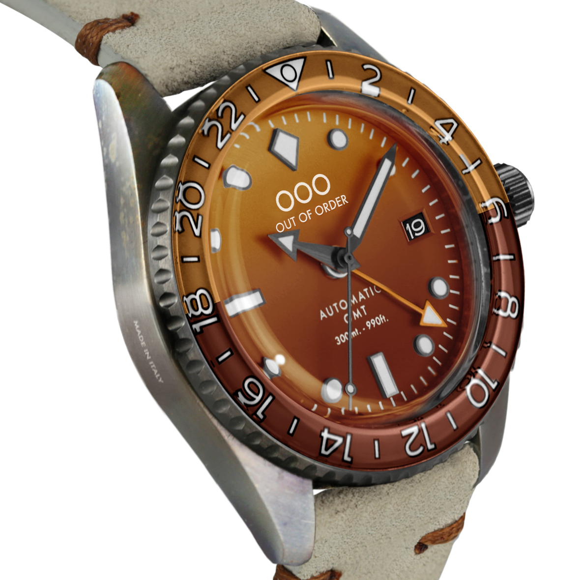 Out Of Order Shaker Scotch GMT automatico 40mm marrone