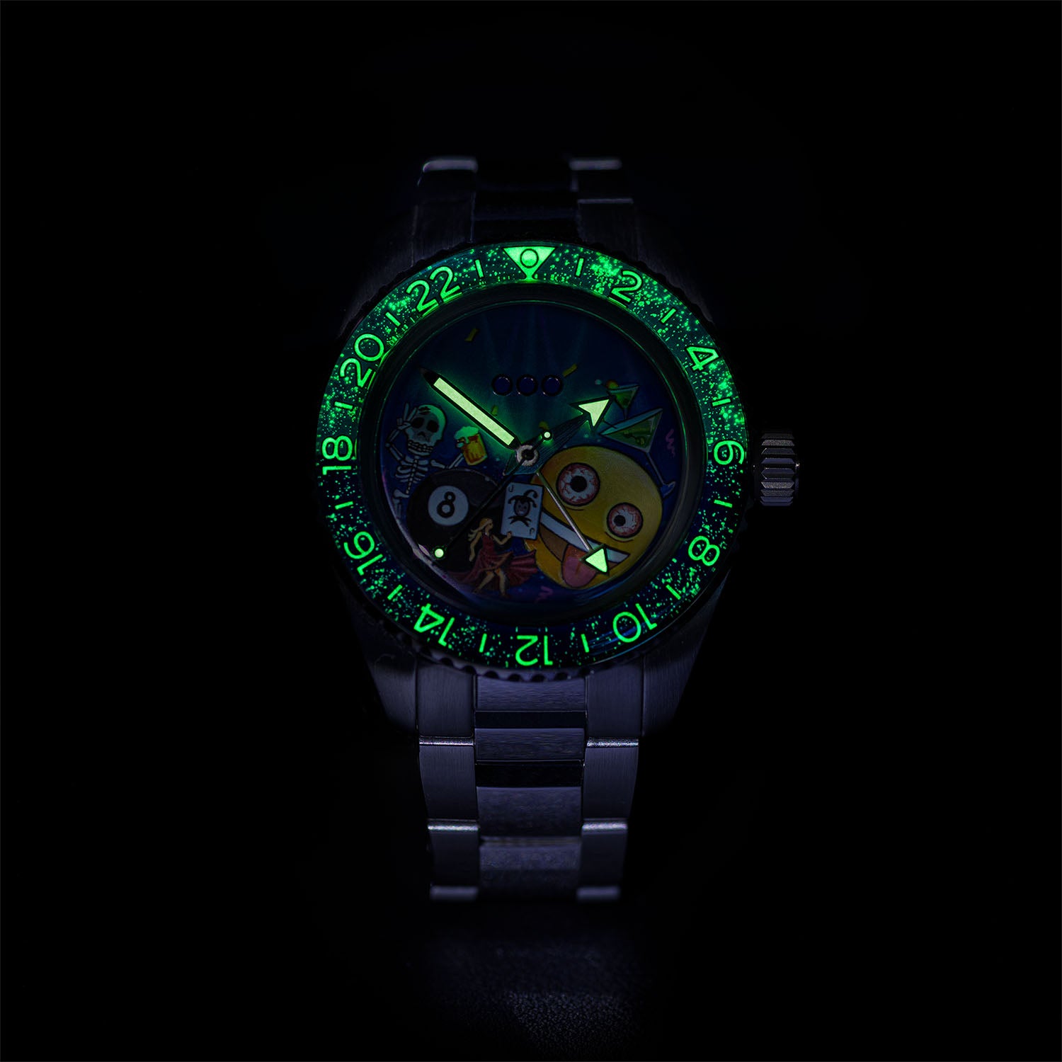 Out Of Order Shaker Happy Hour orologio GMT automatico