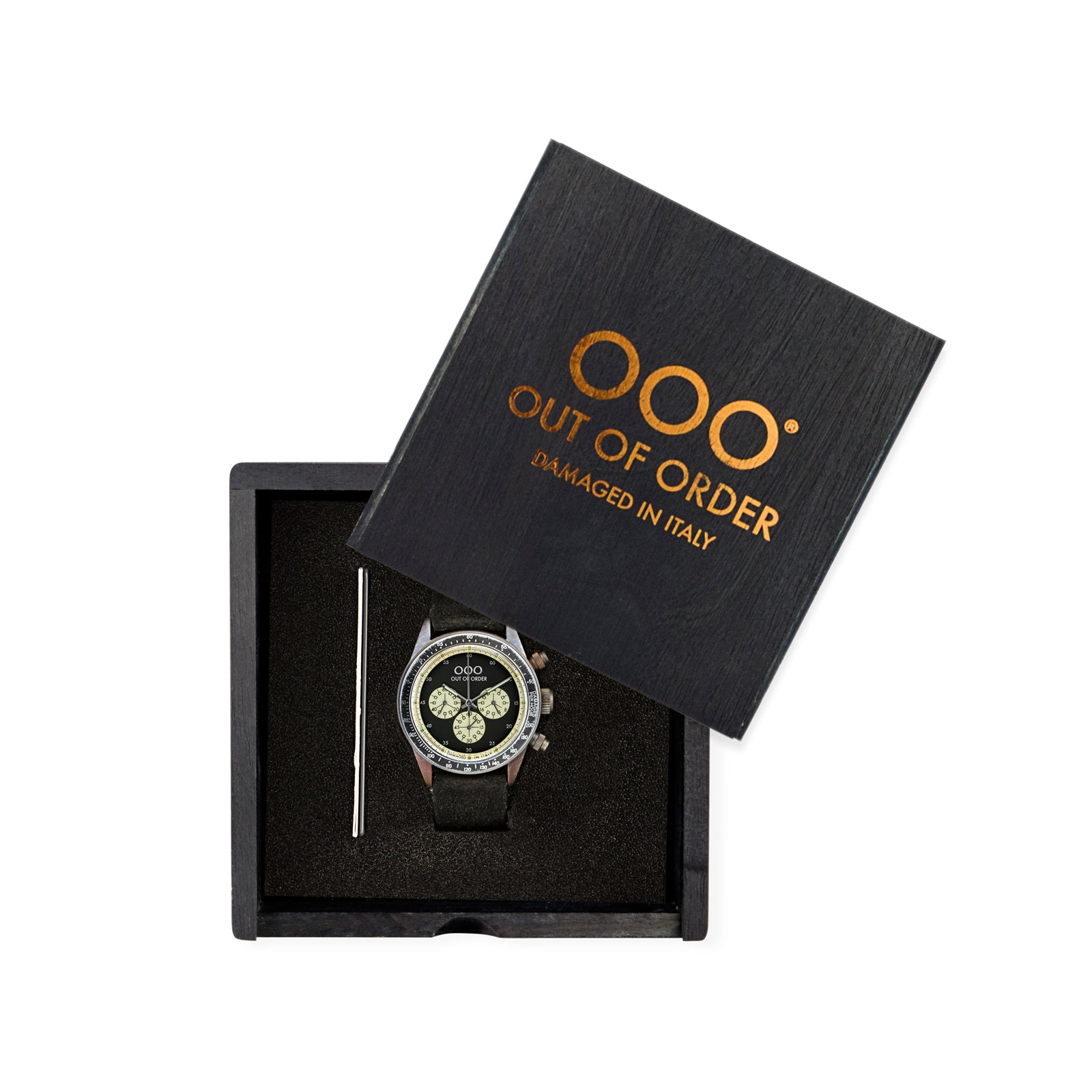 Out Of Order Black Black cronografo 42 mm nero