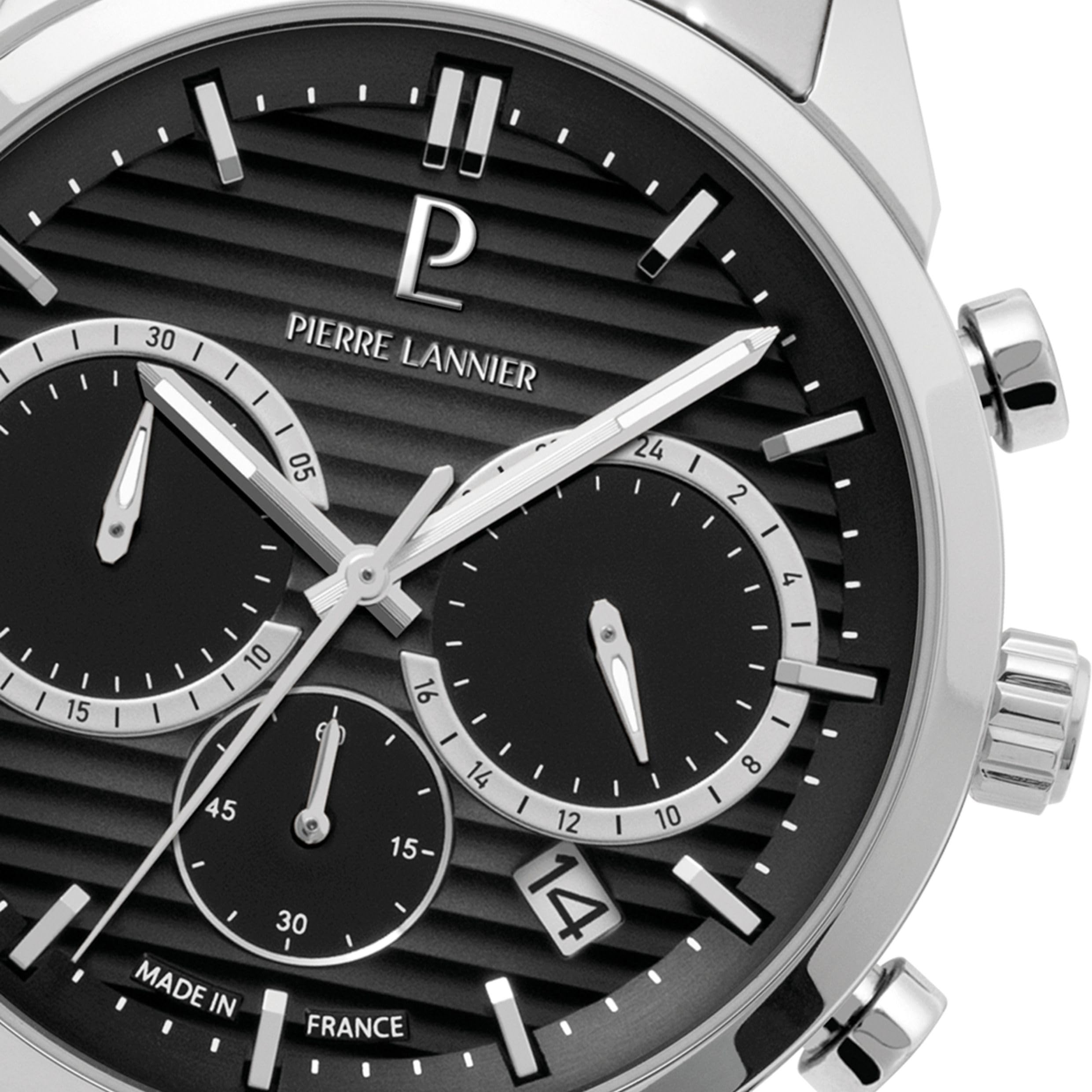 Pierre Lannier Monarck Cronografo Orologio 43 mm Acciaio