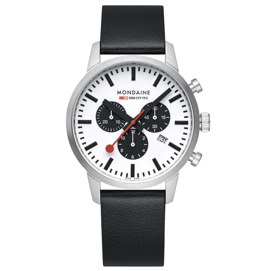 Mondaine Neo orologio cronografo panda 41 mm