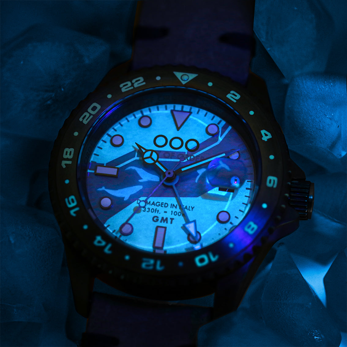 Out Of Order GMT Juneau orologio quarzo 44mm madreperla