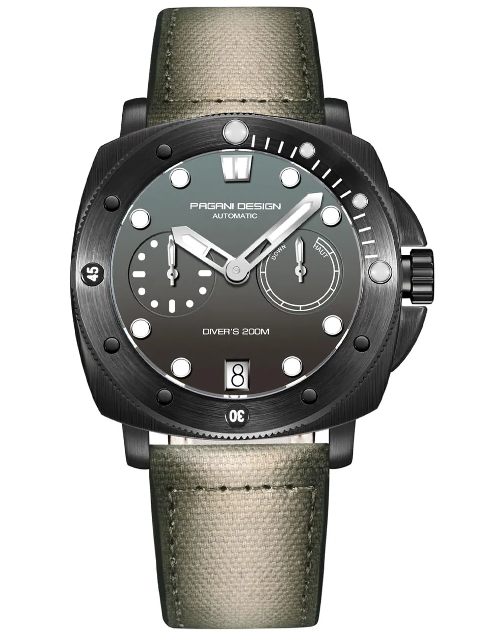 Pagani Design Militare automatico orologio nylon 200M