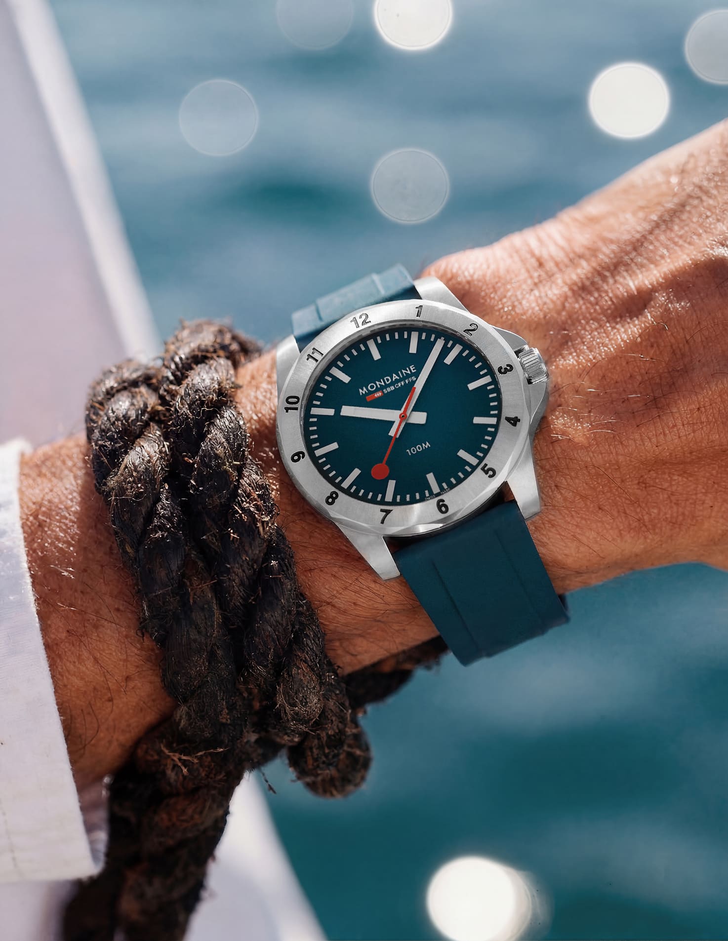 Mondaine Numeri Blue Lake orologio 42 mm quarzo blu