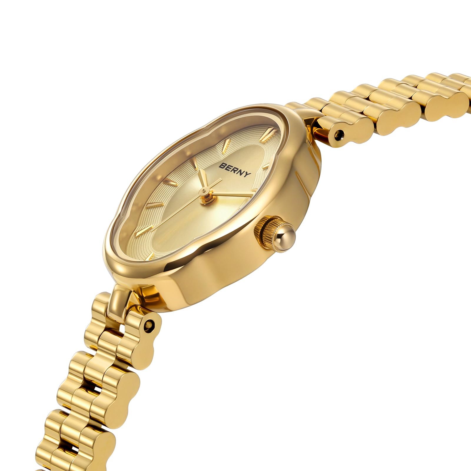 Berny Gold Orologio Donna Giallo Quarzo Vintage 3ATM