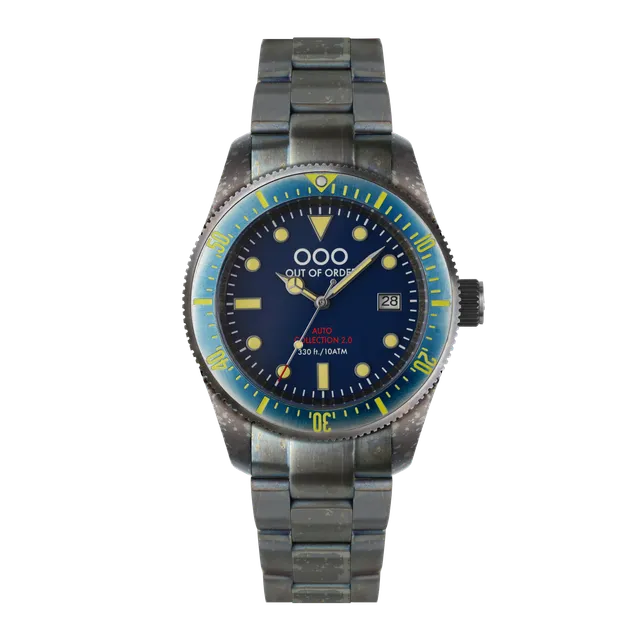 Out Of Order Auto 2.0 Blue orologio automatico blu 44 mm