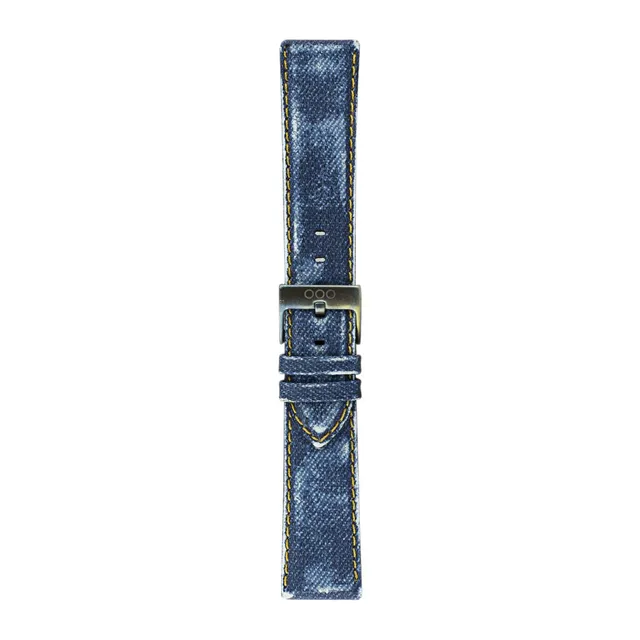 Out Of Order Dark Jeans cinturino 20mm blu pelle