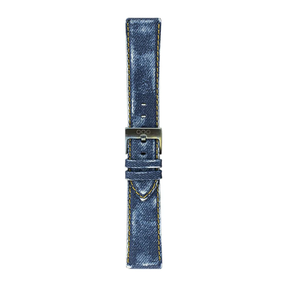 Out Of Order Dark Jeans cinturino 20mm blu pelle
