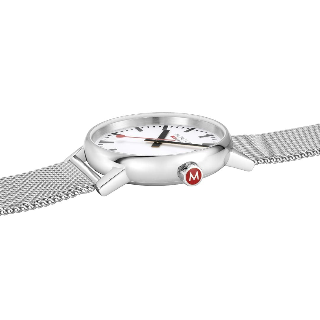 Mondaine evo2 Orologio Acciaio 40 mm Milanese Quarzo