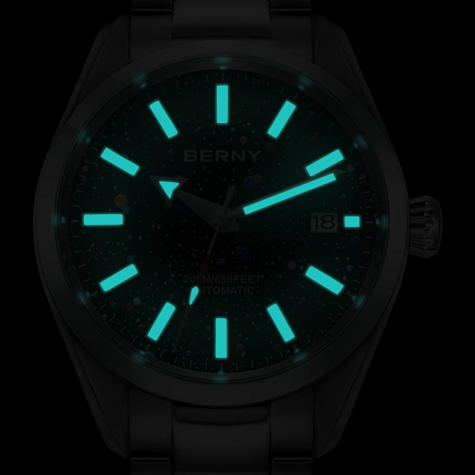 Berny Diver Collection orologio automatico uomo 20 ATM zaffiro