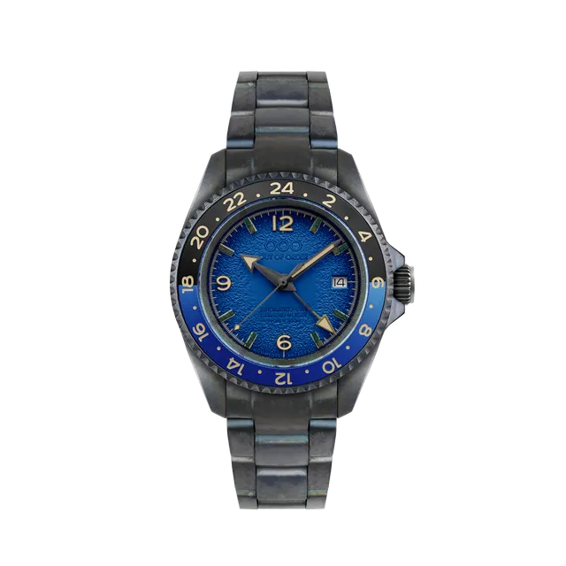 Out Of Order Trecento Blue orologio automatico GMT 40 mm blu acciaio