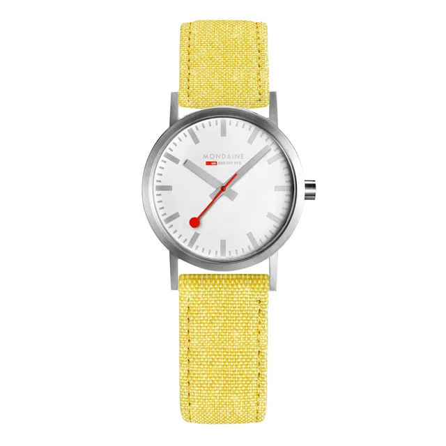 Mondaine Classic Orologio 30 mm Giallo Quarzo