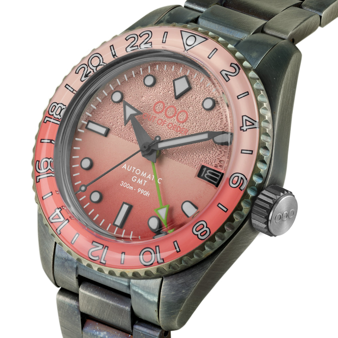 Out Of Order Shaker Paloma orologio GMT pesca 40mm