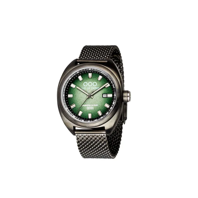Out Of Order Torpedine Orologio Quarzo 42mm Verde Acciaio
